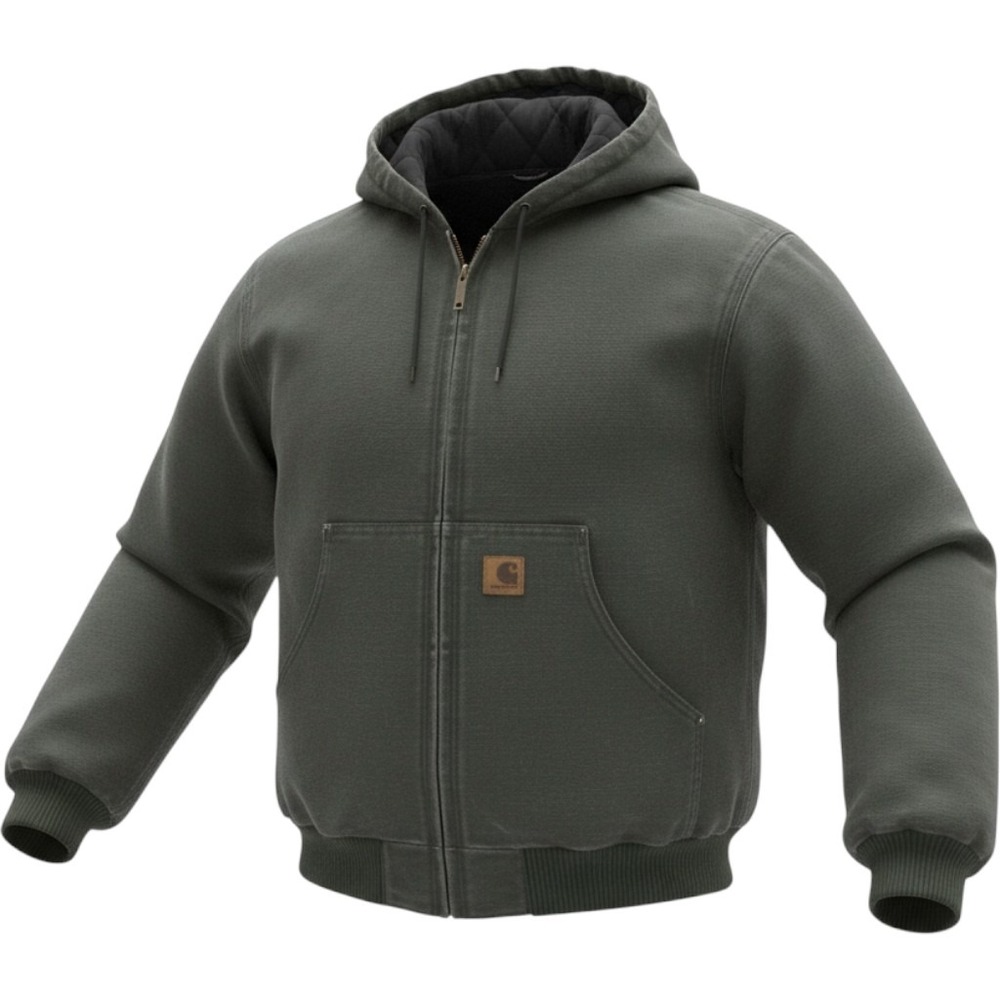 Carhartt YJ130 MOS Moss Green Sandstone Duck Active Jacket Youth XL Adult Small